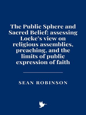 cover image of The Public Sphere and Sacred Belief